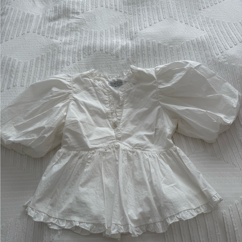 Endless Rose Cream Ruffle Blouse